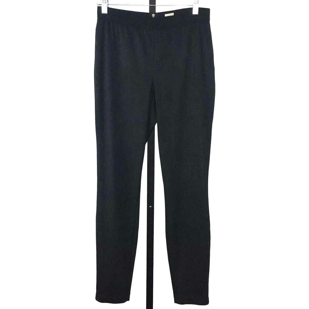 J Crew The Gigi Pants Womens 8 Gray Dark Charcoal Faux Suede Exposed Zipper